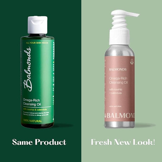 Balmonds Omega-Rich Cleansing Oil, Essential Oil Free, Gentle Face Cleanser