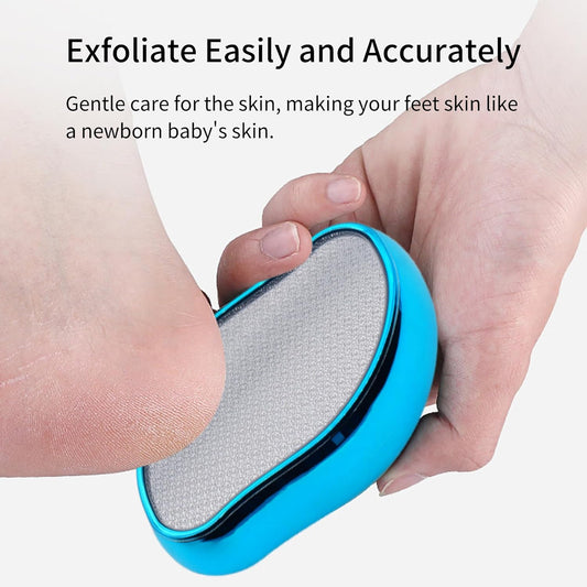 Nano Glass Foot File, Pedicure Tool and exfoliator, Glass Surface, Comfortable Hand and Foot Grinding Scraper for Wet and Dry feet, Removal Hard or Dead Skin, Suitable for Women or Men