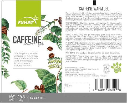 Natural Body Fat Burner Caffeine Warm Gel Body Scrub Gel for Adults (Unisex)