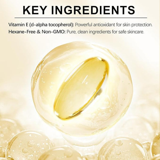 Pure Vitamin E Oil - 75,000 IU Vitamin E Oil for Face Skin, Scars, Face & Full Body Reduce Fine Lines & Scars, Moisturizing Skin, 2 Fl Oz