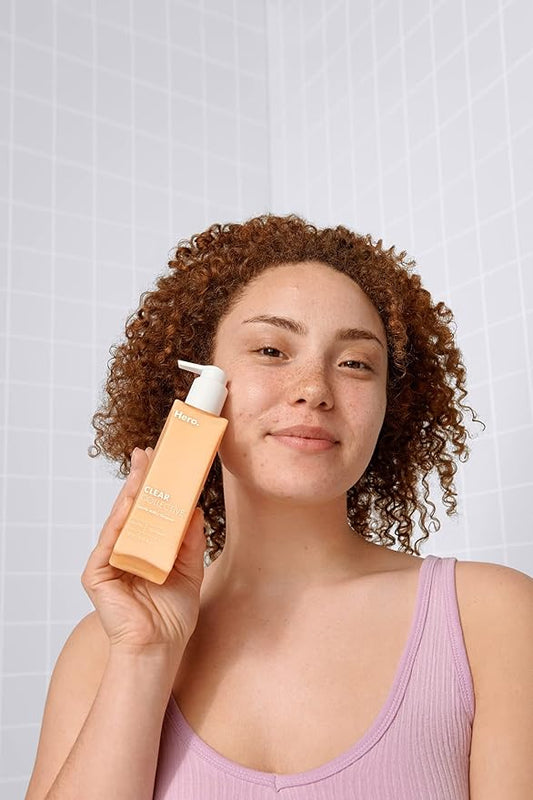 HERO COSMETICS Clear Collective Gentle Milky Cleanser from Gentle Pore-Clarifying Cleanser for Sensitive, Blemish-Prone Skin with PHA, Colloidal Oatmeal, and Jojoba + Ceramides (5.4 fl oz)
