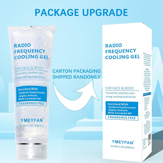 Conductive Gel for Microcurrent, Radio Frequency Gel Primer for RF Facial Machine, Fragrance-Free, Hypoallergenic, Rich in Hyaluronic Acid, Ceramide, Instantly Soothing Skin, Long-Lasting Hydrating