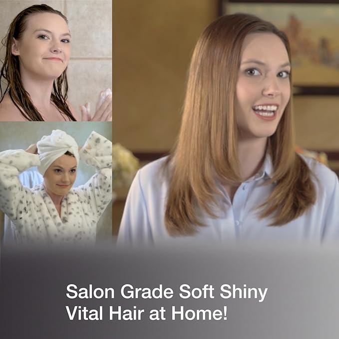 Vitamins Keratin Hair Treatment Kit - Deep Conditioner Mask and Protein Shampoo for Fine, Dry, Damaged, Color-Treated Hair