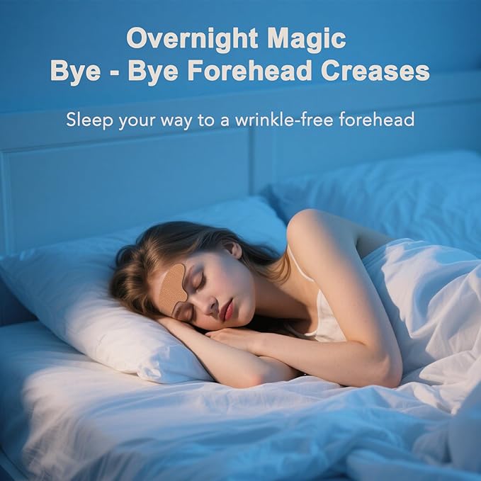 Forehead Wrinkle Patches, 15 PCS Face Tape for Wrinkles, Kinesiology Tape for Face, Facial Myofascial Lift Tape for Frown 11's Lines, Fine Lines Between Eyebrow Wrinkle Patches