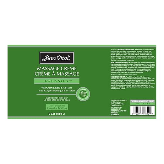 Bon Vital Organica, Crème, 5 Gallon