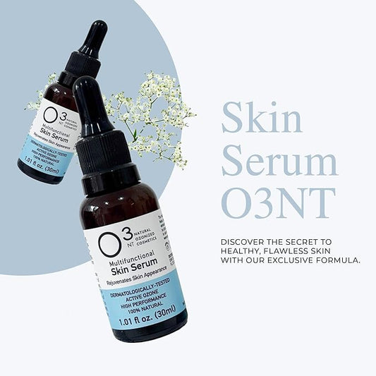 Skin Serum - Multifunctional Skin Care - Revitalization, Nourishment and Hydration - Active Ozone Therapy - High-Performance Natural Treatment - All Skin Types - 1.01 Fl Oz