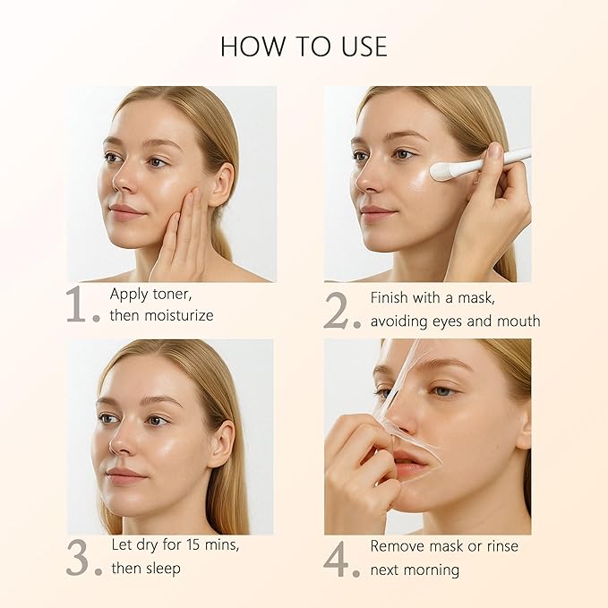 Turmeric Kojic Mask for Spots Remover, Turmeric Collagen Peel Off Mask for Glowing Skin And Skin Firmnes, Controlling Oil, Skincare Facial Mask 2.65 Fl Oz