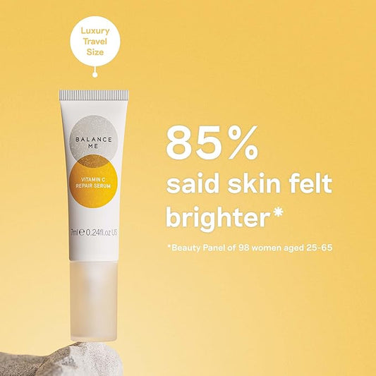 Balance Me Vitamin C Repair Serum, 0.2 Fl Oz, With Hyaluronic Acid, Dark Spot Remover & Reduce Hyperpigmentation, Anti-Aging Skin Care