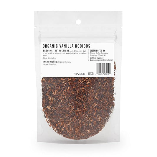 Allegro Tea, Organic Vanilla Rooibos, Loose Leaf Tea, 1 oz
