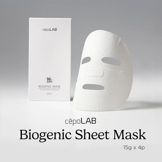 cepoLAB Biogenic Sheet Mask 4 Sheets (15g / 0.52 oz.)