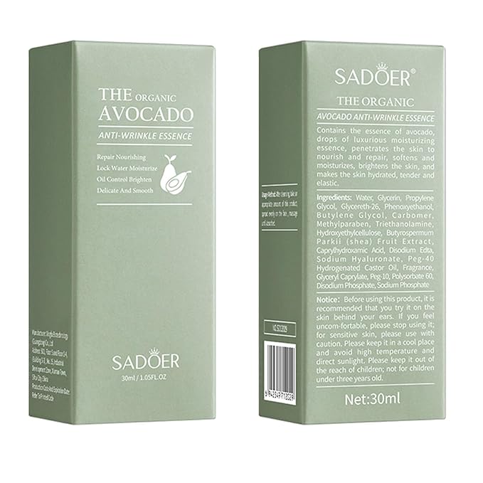 Avocado Skin Care Set, 5PCS Face Care Kit Women, Skincare Products Set with Facial Cleanser, Serum, Face Cream, Eye Cream, Lip Oil, Travel Skincare Set, Facial Kit