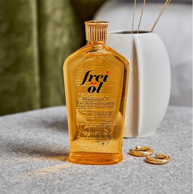 Massage Body Oil for Pregnant Woman – Maternity Skincare Oil, Skin Elasticity Increase by 35% – Prevents Stretch Marks, Safe to use for mom and Baby – Vegan, 200 ml / 6.76 Fl Oz