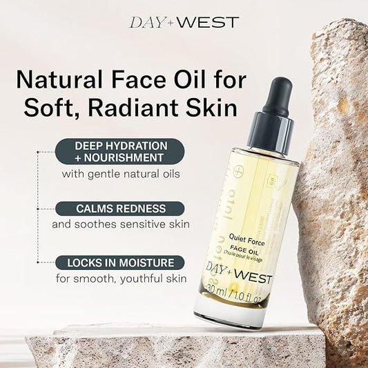 Hydrating Face Oil for Women, 30ml Rosehip and Squalane Oil for Face for Smooth and Sensitive Skin, Moisturizing and Hydrating Vitamin C, Natural Oils, Essential Oils for Skin Care and Gua Sha Use