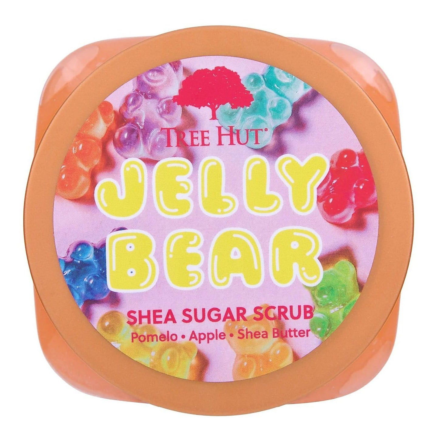 Tree Hut Jelly Bear Shea Sugar Scrub, Exfoliating, Hydrating & Moisturizing Body Scrub with Shea Butter & Nourishing Essential Oils, Smooth & Soften Skin, 18 oz