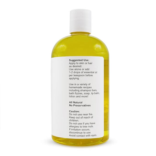 Soapeauty Golden Jojoba Oil | 100% Pure & Natural | Unrefined, Cold Pressed, Hexane Free | Moisturizing Oil for Skin, Face, Hair & Nails | 16 fl oz