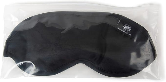 Wild Essentials Infusion Sleep Mask Infused with French Lavender, Includes resealable Pouch to Keep Fresh, Nose Bridge to Block Light Below Eyes, Aromatherapy, Calming, Relaxing, Black