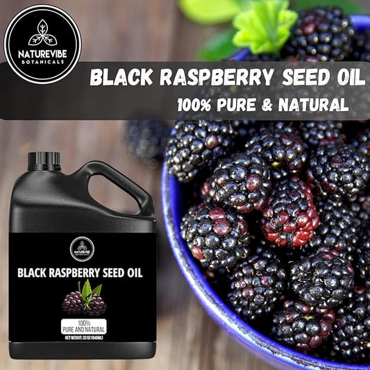 Naturevibe Botanicals Black Raspberry Oil 32 Ounces | 100% Pure and Natural | Great for Skin Care and Hair Care