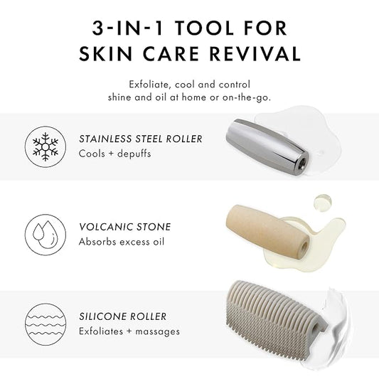 Tweezerman 3-in-1 Facial Roller Set