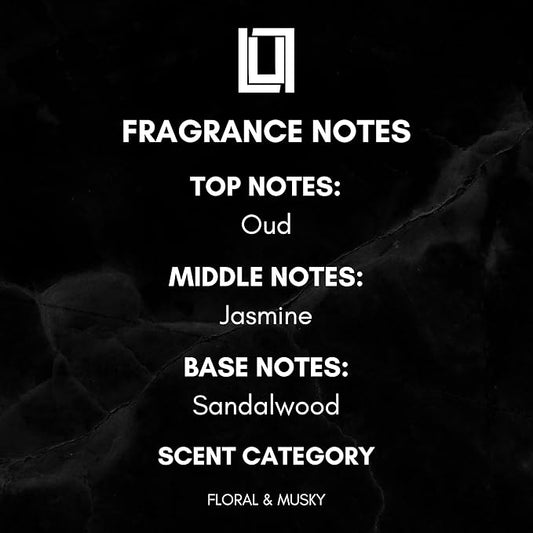 Lulu Candles | Jasmine, Oud & Sandalwood | Moisturizing Body Lotion | Soothing Shea Butter & Aloe | Gentle Lotion Nourishes Dry Skin With Moisture, No Paraben, Dye Free, Non-Greasy - 16 Fl. Oz.