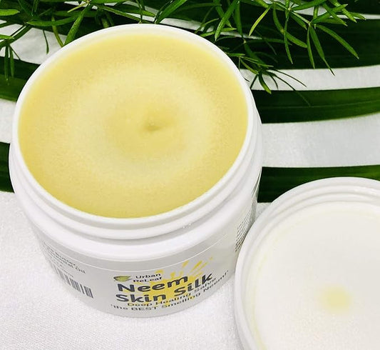 Urban ReLeaf Neem Skin Silk! Healing Salve. Repairs Dry Skin! Vegan. Ayurveda rejuvenate. Feed your skin... rub it in! Shea Butter & Neem Oil. Gently soothe damaged, injured, dry skin.