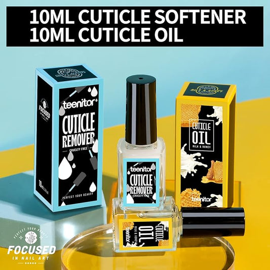 Teenitor Cuticle Care kit with Cuticle Remover and Cuticle Oil