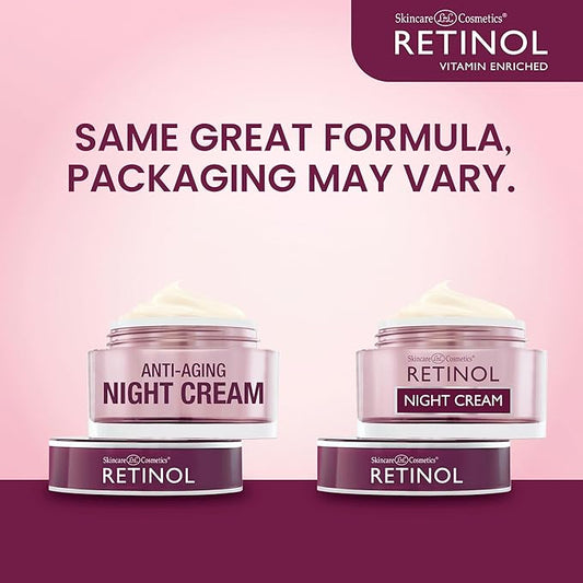 Retinol Night Cream – The Original Anti-Aging Retinol For Younger Looking Skin – Luxurious Restorative Moisturizer Works While You Sleep to Reduce Fine Lines And Other Signs of Aging