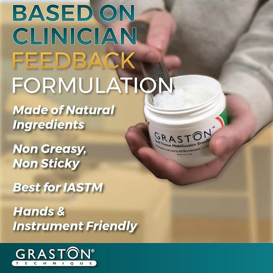 Graston Technique Arnica Soft Tissue Emollient - 4oz Jar Pro-Grade Therapy Cream for IASTM, Massage, Relief and Recovery, 1-Pack