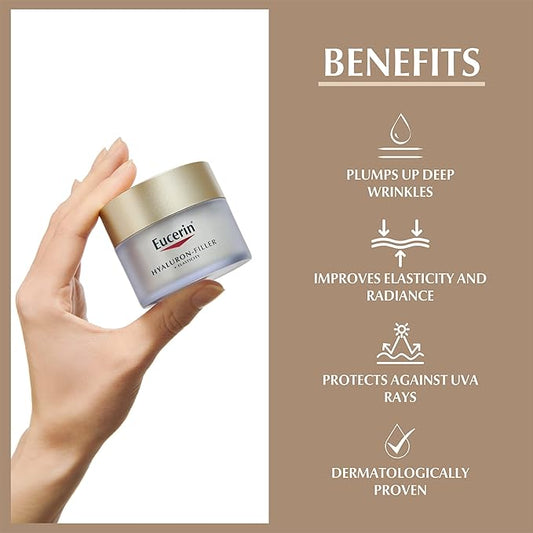 Eucerin Hyaluronic Acid Night Cream 50ml - Anti-Aging Moisturizer for Mature Skin