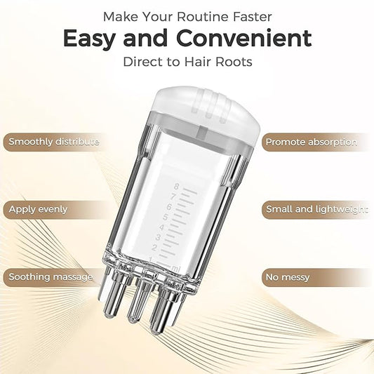 Minoxidil Applicator, Quick Efficient Apply No Messy Hair Serum Applicator Small Minoxidil Applicator Tool, Hair Applicator Bottle Minoxidil Brush Scalp Applicator Comb Dedicated to Minoxidil