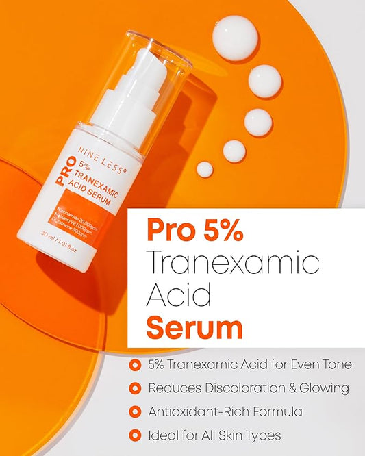Pro 5% Tranexamic Acid Serum – Korean Skincare for Dull Skin – 2% Tranexamic Acid & Glutathione – Flawless, Luminous Complexion, 1.01 fl.oz.