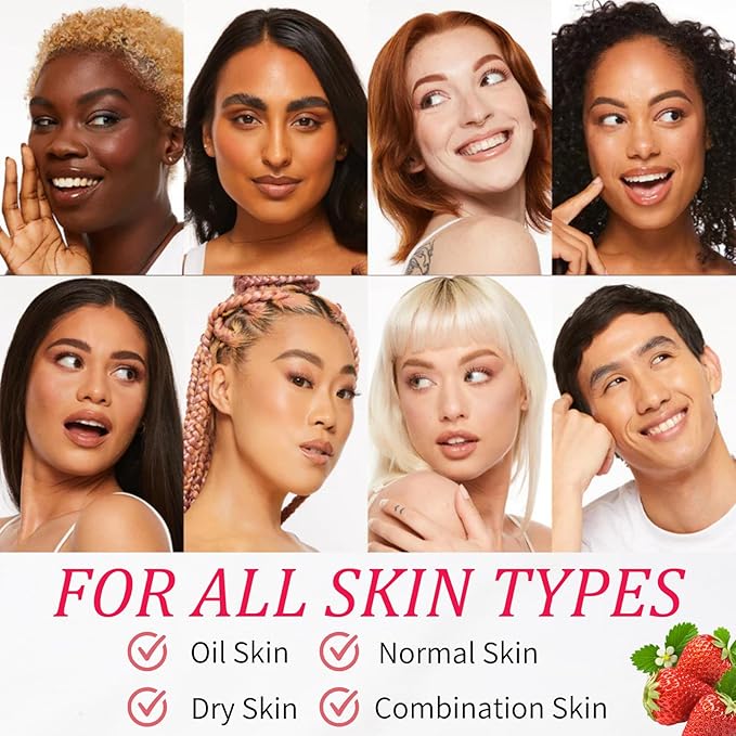 Strawberry Body Oil - Body Oils for Women - Sweet Scented Body Oil After Shower - Hydrating, Firming, Nourishing Body Moisturizer for All Skin Types - Organic Essential Oils for Skin