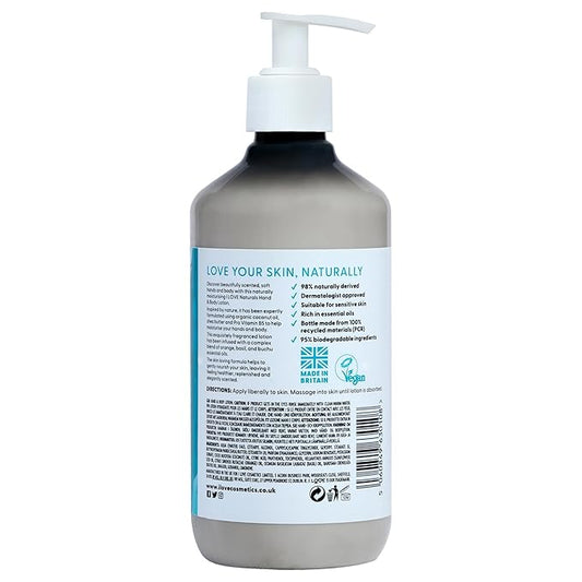 I Love Naturals Bergamot and Seaweed Hand and Body Lotion - Moisturizing Lotion for Dry Skin - Coconut Oil and Shea Butter Lotion - 16.9 oz