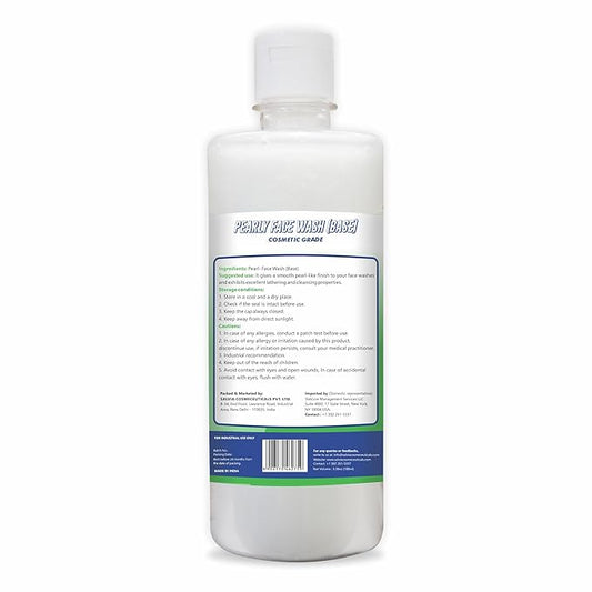 DIY Pearly Face wash Base, Daily Face Wash Base for all types of skin,Glycerine, Create Your Natural Hair Care Products- 500 ml (17 Fl. Oz)- Create Your Own Natural Body Care Products