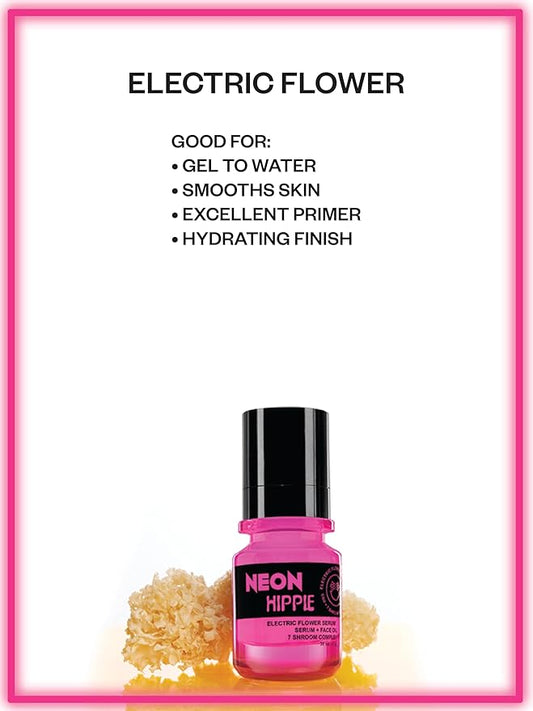 Electric Flower Serum gel to water formula hydrating and great primer with 7 mushroom complex