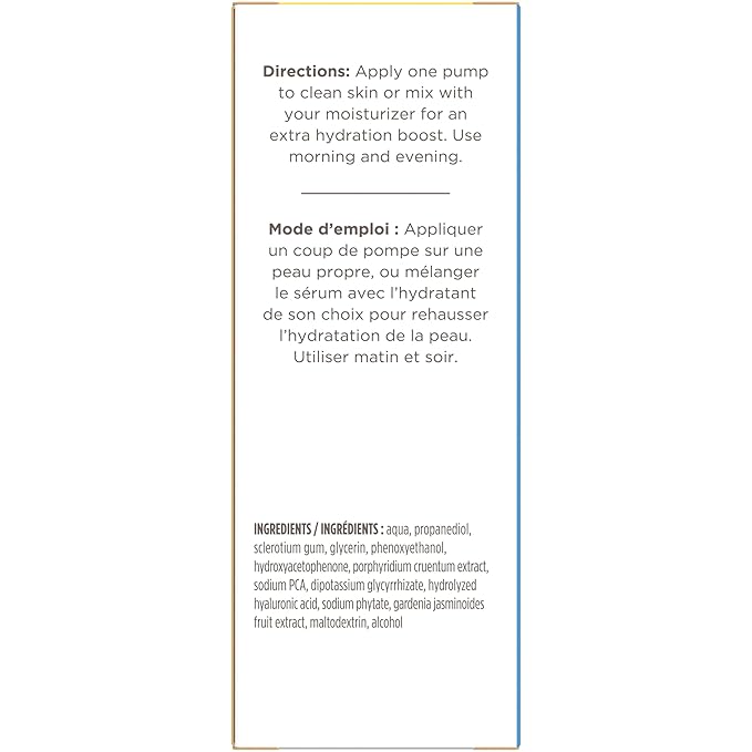 Burt's Bees Hyaluronic Acid Face Serum, Hydrates & Boosts Skin Naturally for Smoother, Glowing Skin Tone, Lightweight, with Algae - Hydrating Booster Facial Serum (1 oz)