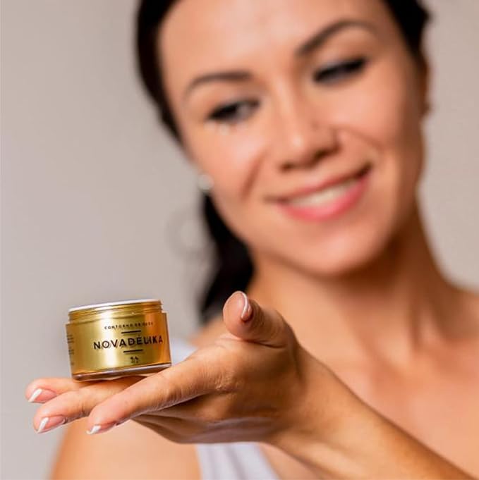 Novadérmika & Novadélika 2in1. Facial Emulsion and Eye Contour - Nourishes, Hydrates, Rejuvenates and leave your Skin with a Radiant Glow - Anti-aging - Cactus Blossom Fragrance.