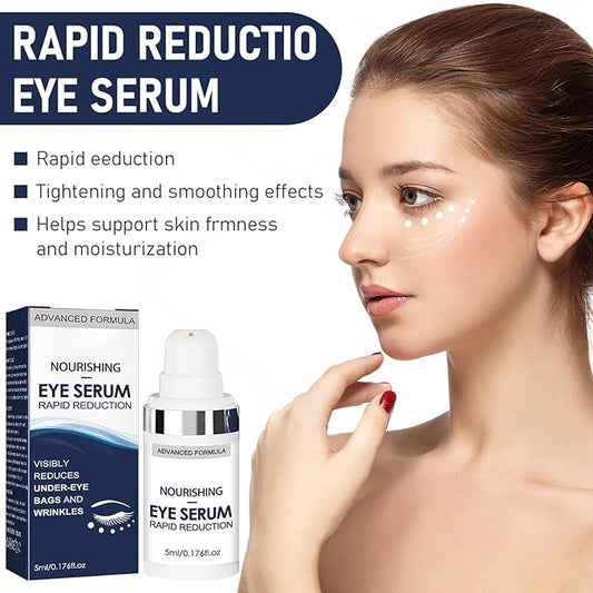 Rapid Reduction Eye Serum, Advanced Formula Instant Eye Serum, Anti Aging Serum Visibly Reduces Under-eye Bags, Nourishing Eye Serum, Suitable For All Skin Type (2Pcs)