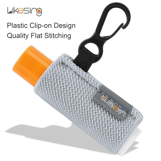 Lip Balm Holder, 4Pcs Chapstick Holder with Clip On for Backpacks, Elastic Lipstick Sleeve Holder Gifts for Friends Women Girls Boys Man