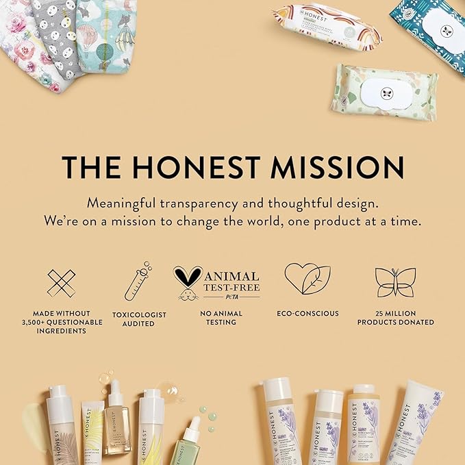The Honest Company Hydrating Face + Body Lotion | Fast Absorbing, Naturally Derived, Hypoallergenic | Fragrance Free Sensitive, 8.5 fl oz