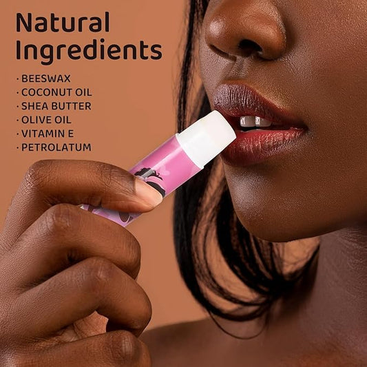 50 Pack Black Girl Inspirational Lip Balm Bulk, Motivational Black Women Lip Care, Moisturizing and Nourishing Lip Care Favors for History Month Party Gifts Guests