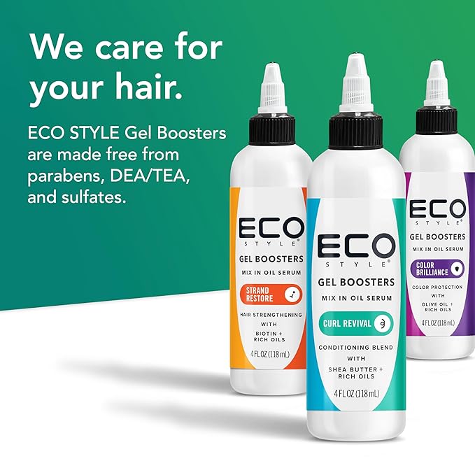 Eco Style Olive Oil 16 Ounce and Curl Revival Serum