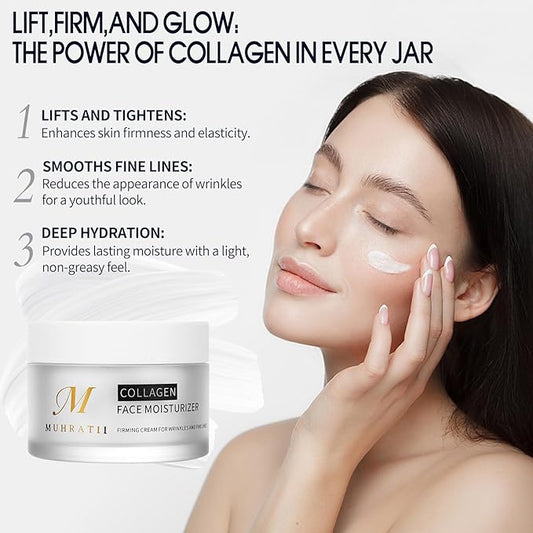 Collagen Face Moisturizer Cream, Age Repair Anti-Aging Night Cream, Anti Wrinkle Cream, Night Cream For Face (1.7 Oz,1 Pack)