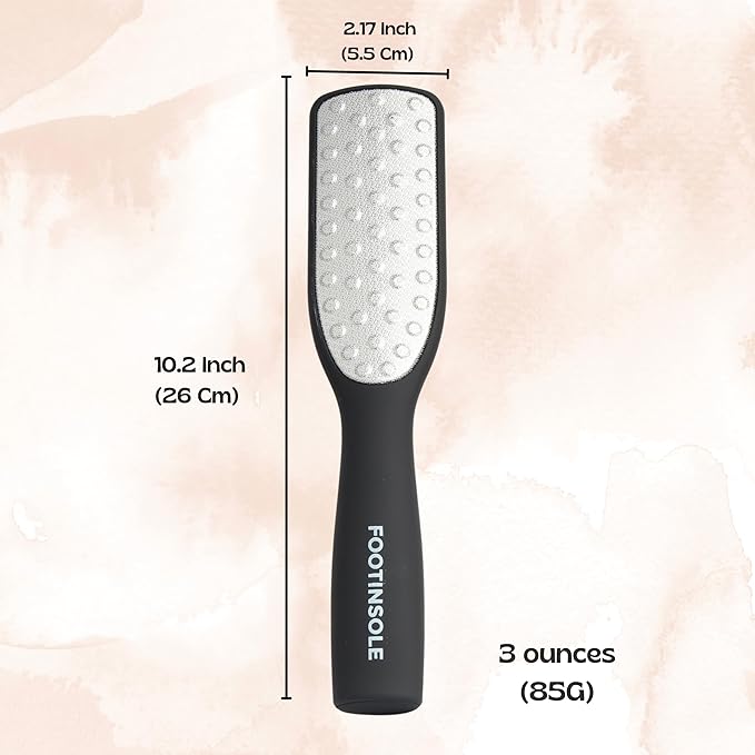 Professional Dual-Sided Foot File : The Essential Callus Remover for Effortlessly Smooth and Soft Feet (Black)