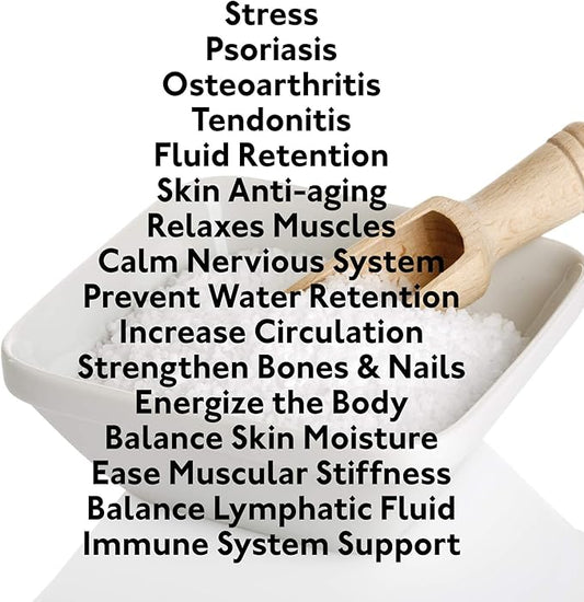 100% Pure Dead Sea Mineral Bath Salt Fragrance Free 6 Pack 2.5 oz Single Use Packets with Magnesium, Sulfur and 21 Essential Minerals. All Skin Types, Problem Skin. Natural, Therapeutic.