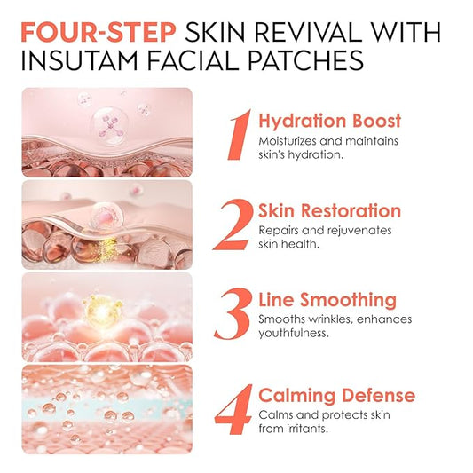 Forehead Wrinkle Patches for Anti-wrinkles: Overnight Face Wrinkles Patches to Lift Smile Lines for Women (12PICS, Rose Gold)