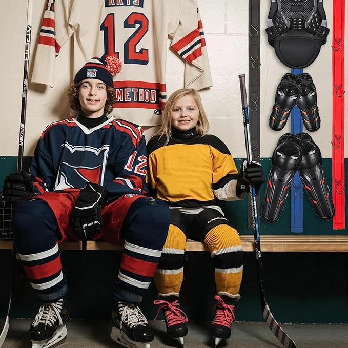 3 PACK Hockey Drying Rack With Storage Bag,Hockey Equipment Gear Drying Rack, Sports Gear Organizer Hanging Straps,Ice Goalie Hockey Gifts For Boys Football Baseball Catcher.Outdoor Camping Must Haves