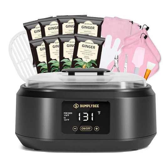 Paraffin Wax Machine for Hand and Feet - 3500ml Hot Wax Hand Wax Machine with 18 Pcs Paraffin Bath Wax, Foot Wax Paraffin Foot Care Kit, Hand Wax Machine, Smooth and Moisturize Hands