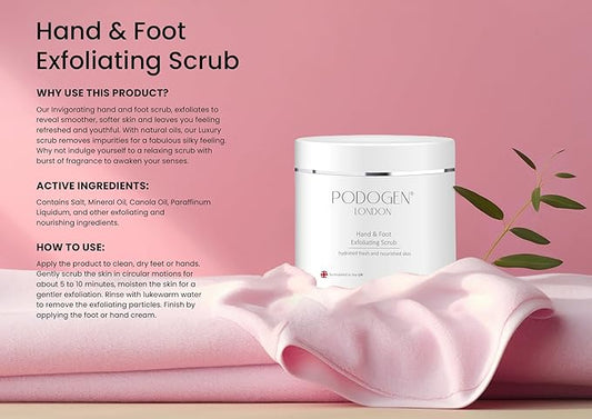 Hand & Foot Exfoliating Scrub, Hydrated, Fresh and Nourished Skin, Restores Softness to Hands and Feet, Infused with Natural Oils and Watermelon 8.45 fl. Oz.