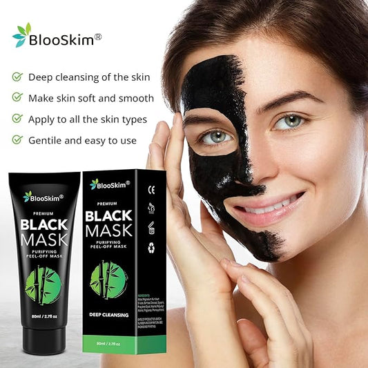 Blackhead Remover Mask, Charcoal Peel Off Face Mask, Blackhead Remover, Pore Cleaner for Men & Women, 2.7 fl oz