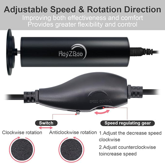 Electric Foot File - Callus Remover for Feet,Adjustable Speed Foot Scrubber with 60 Pcs Sandpaper Discs,Professional Pedicure Tool for Dead Skin and Calluses - Matte Black